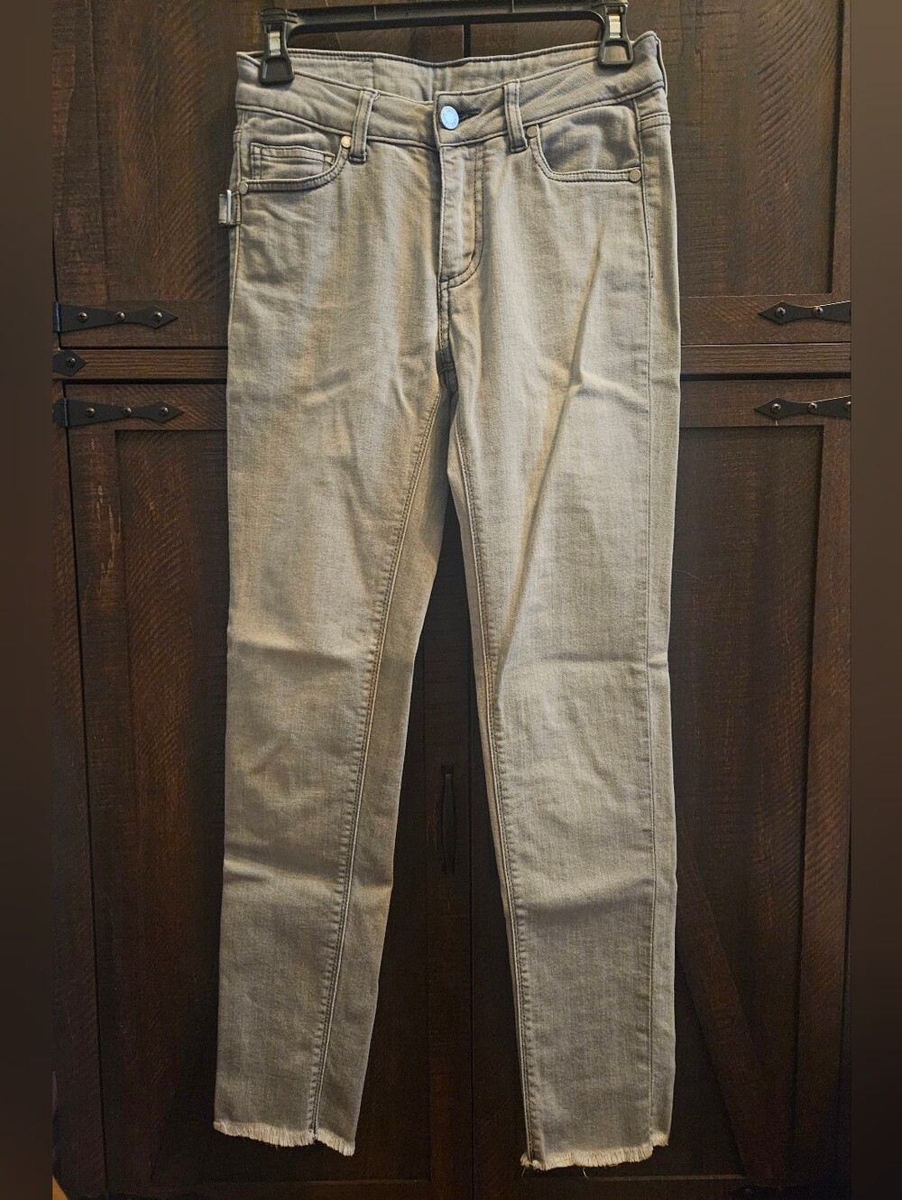 Zadig & Voltaire Washed gray Denim Jeans Size 26 Slim Skinny raw hem